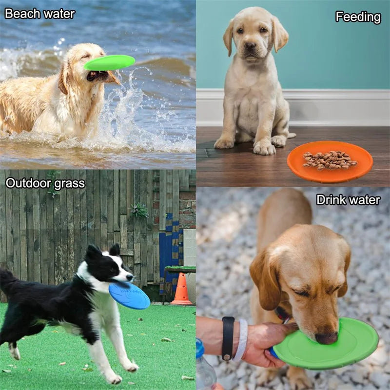 "Silicone Flying Disc for Dogs - Durable, Interactive & Multi-Functional Training Toy for Outdoor Play"

Product Benefits:

Durable & Flexible: Made from high-quality silicone for long-lasting use.

Training & Interaction: En - FureverFriends