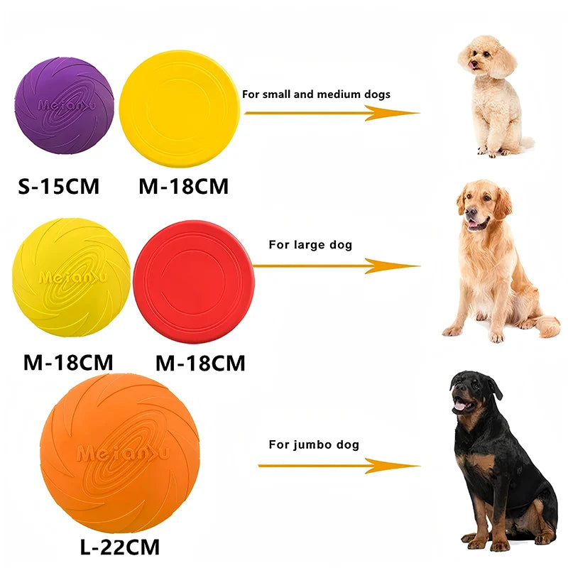 "Silicone Flying Disc for Dogs - Durable, Interactive & Multi-Functional Training Toy for Outdoor Play"

Product Benefits:

Durable & Flexible: Made from high-quality silicone for long-lasting use.

Training & Interaction: En - FureverFriends