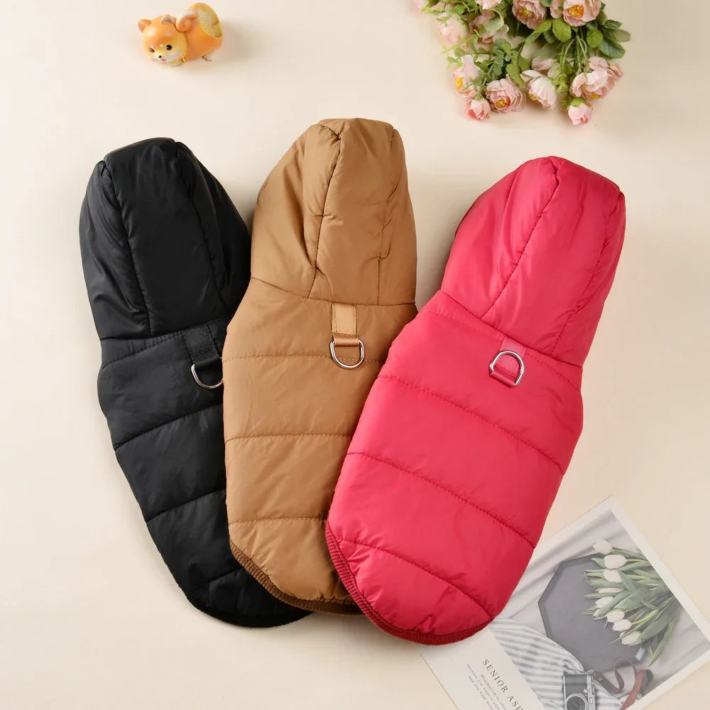 Warm Winter Dog Coat with Hoodie – Thick Cozy Jacket with D-Ring for Easy Walking

✔️ Perfect Warmth & Comfort: Made of thick fleece to keep your dog cozy in cold weather.
✔️ Practical Design: Built-in D-Ring for qu - FureverFriends